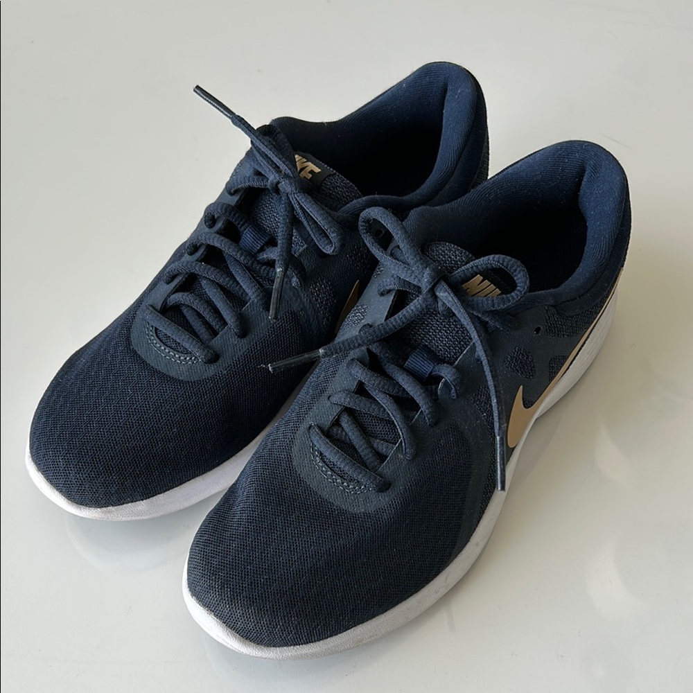 Nike Black and Gold Sneakers